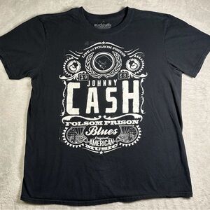 Johnny Cash Folsom Prison T-Shirt Men’s L Black Country Graphic Tee